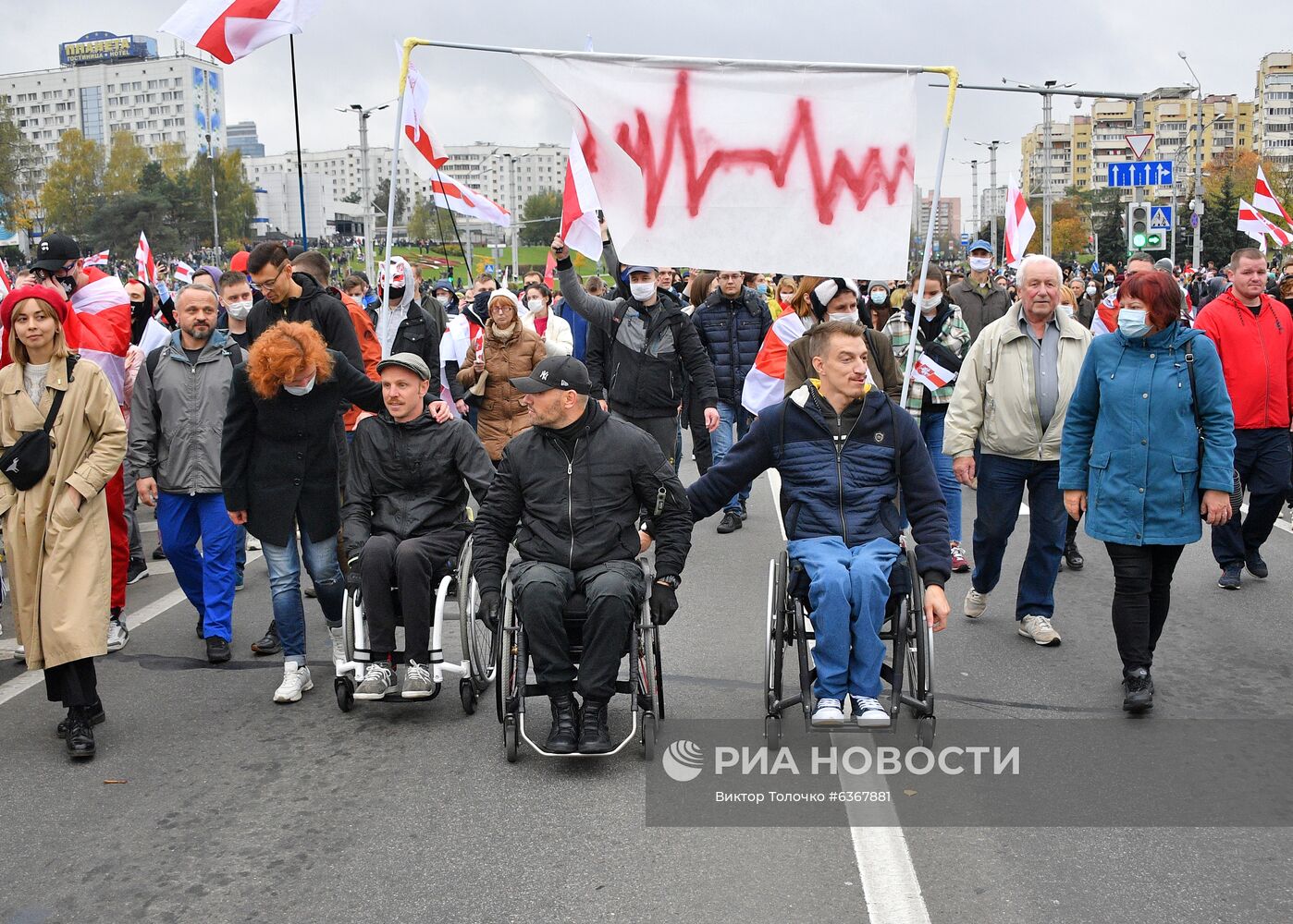 Акция протеста оппозиции в Минске