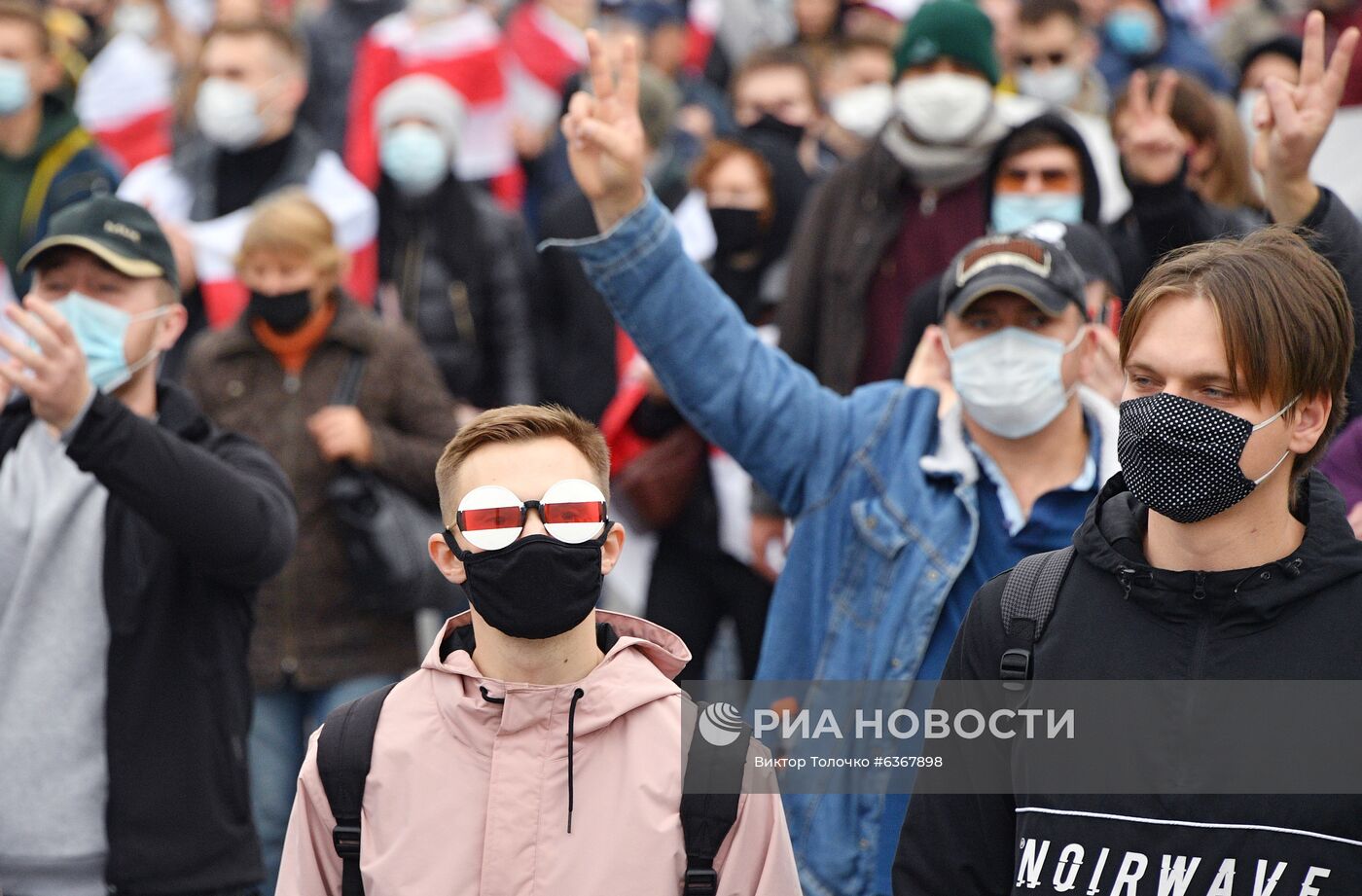 Акция протеста оппозиции в Минске