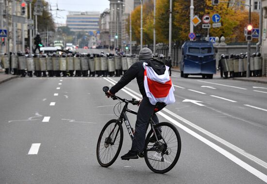 Акция протеста оппозиции в Минске