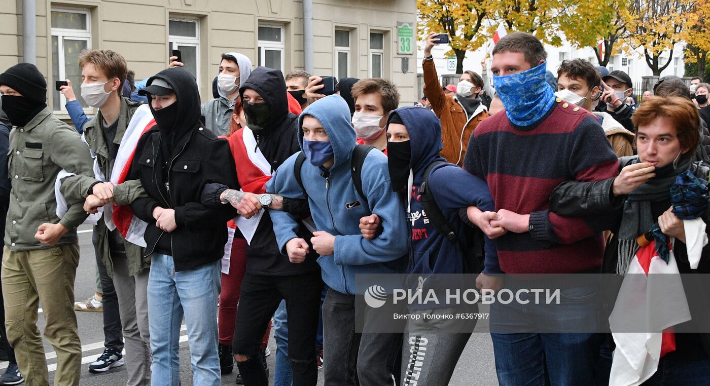 Акция протеста оппозиции в Минске