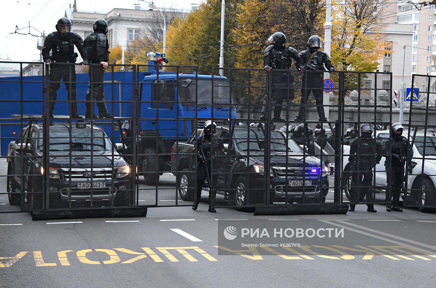 Акция протеста оппозиции в Минске