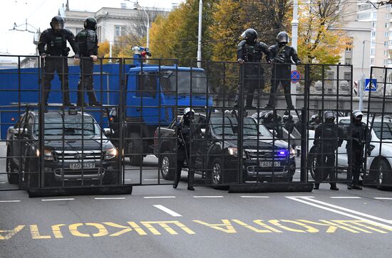 Акция протеста оппозиции в Минске