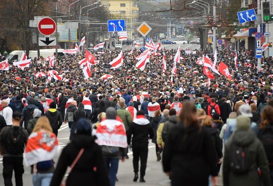 Акция протеста оппозиции в Минске