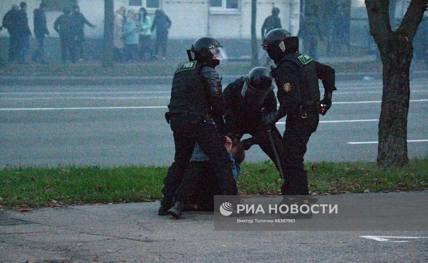 Акция протеста оппозиции в Минске