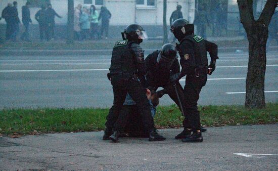 Акция протеста оппозиции в Минске
