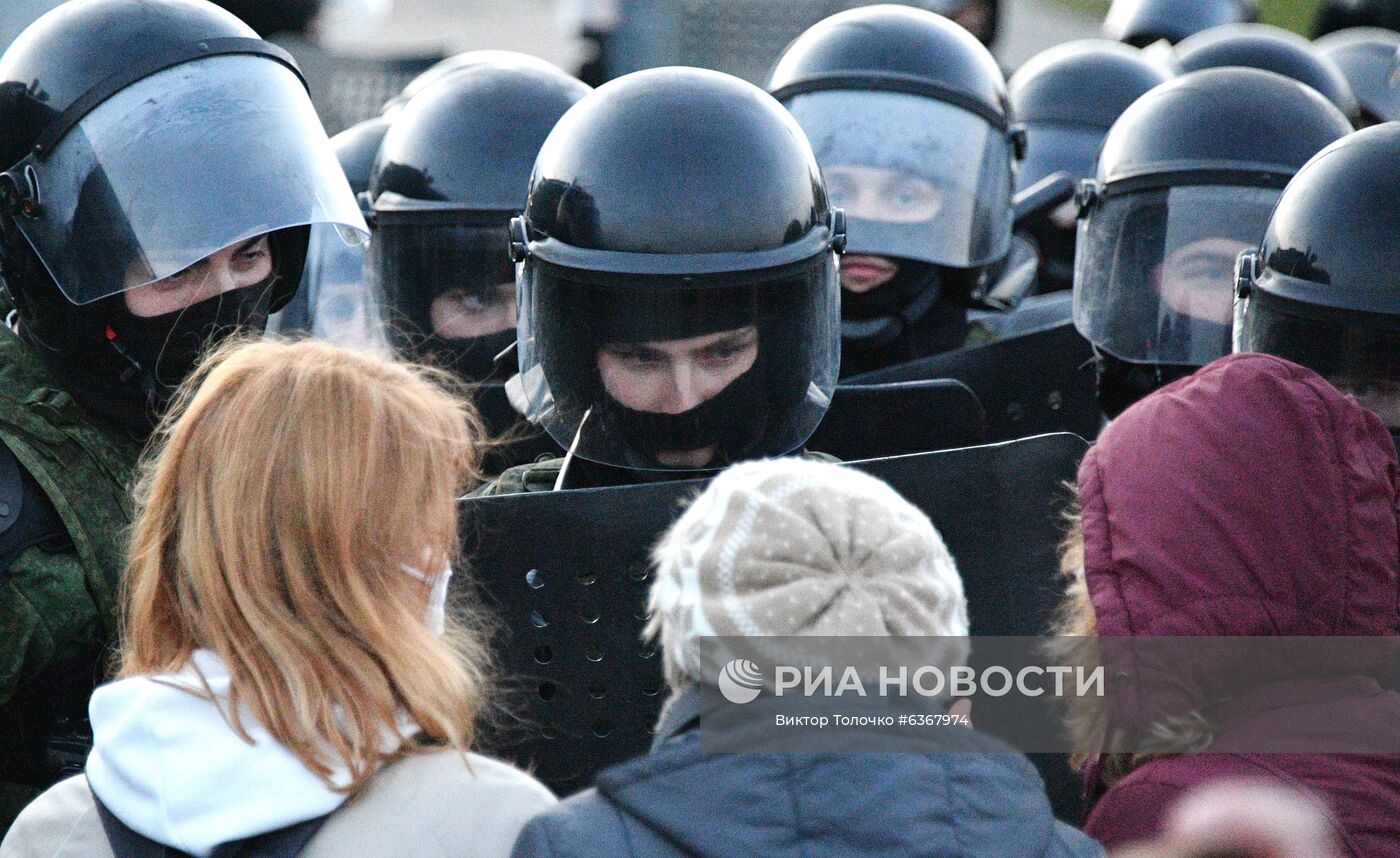 Акция протеста оппозиции в Минске
