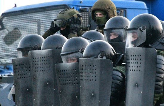 Акция протеста оппозиции в Минске