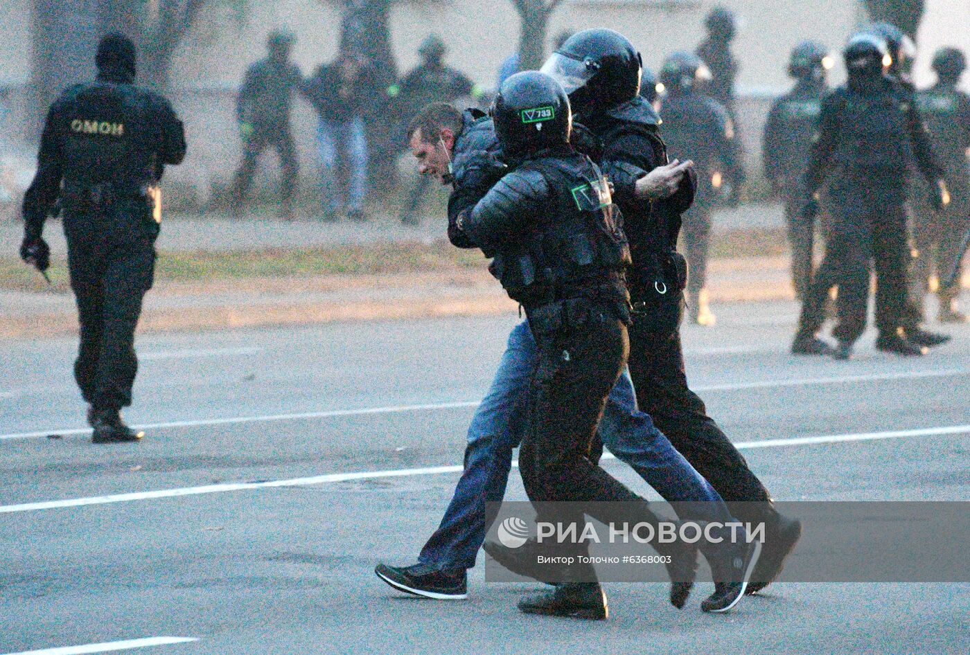 Акция протеста оппозиции в Минске