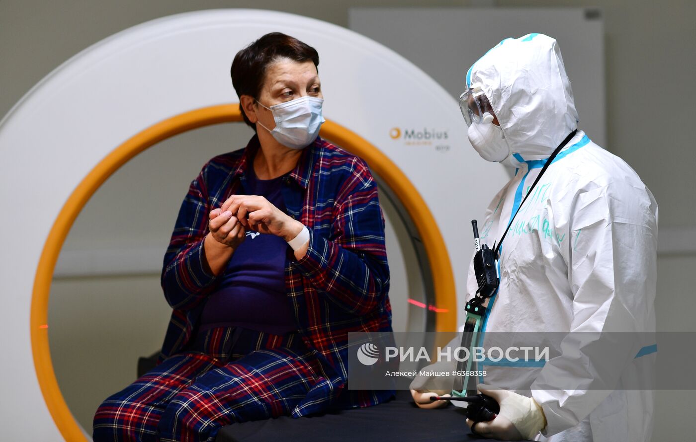 Временный госпиталь COVID-19 в автоцентре "Москва"