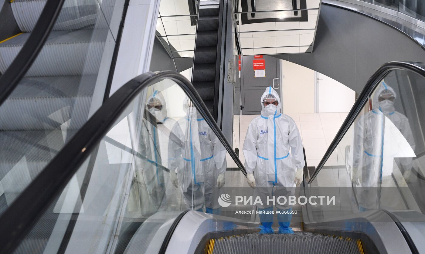 Временный госпиталь COVID-19 в автоцентре "Москва"