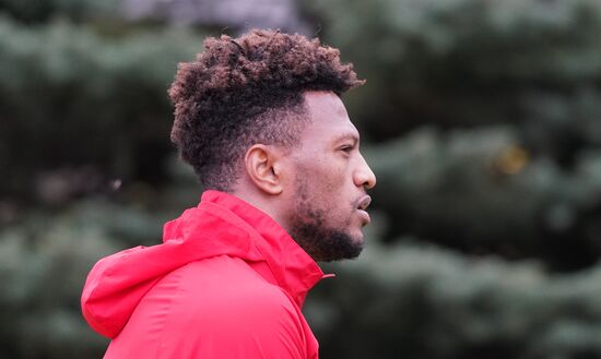 Тренировка ФК "Локомотив" перед матчем Лиги чемпионов с ФК "Бавария"