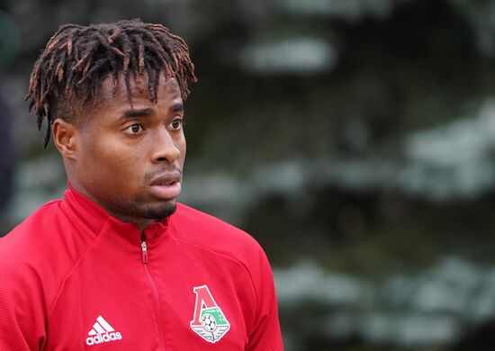 Тренировка ФК "Локомотив" перед матчем Лиги чемпионов с ФК "Бавария"