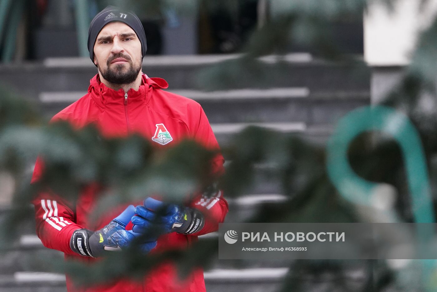 Тренировка ФК "Локомотив" перед матчем Лиги чемпионов с ФК "Бавария"