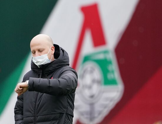 Тренировка ФК "Локомотив" перед матчем Лиги чемпионов с ФК "Бавария"