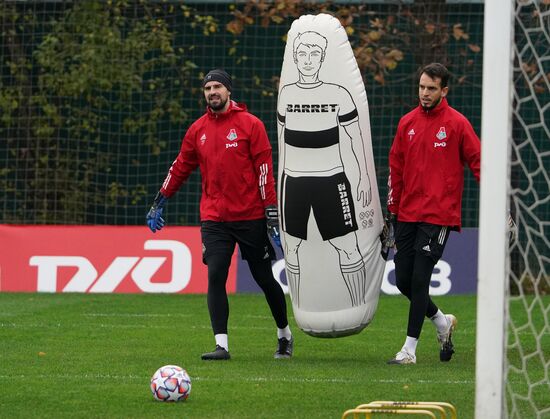 Тренировка ФК "Локомотив" перед матчем Лиги чемпионов с ФК "Бавария"