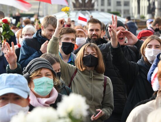 Акция протеста в Минске