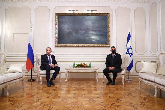 Встреча глав МИД РФ и Израиля С. Лаврова и Г. Ашкенази