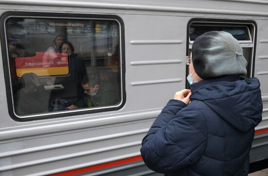 Отправка призывников в Санкт-Петербурге