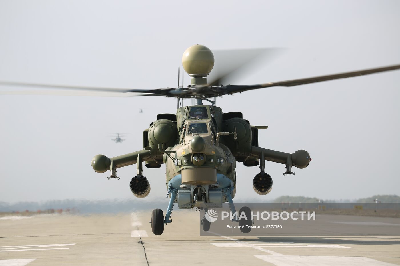 Учебно-тренировочные полеты экипажей армейской авиации ЮВО