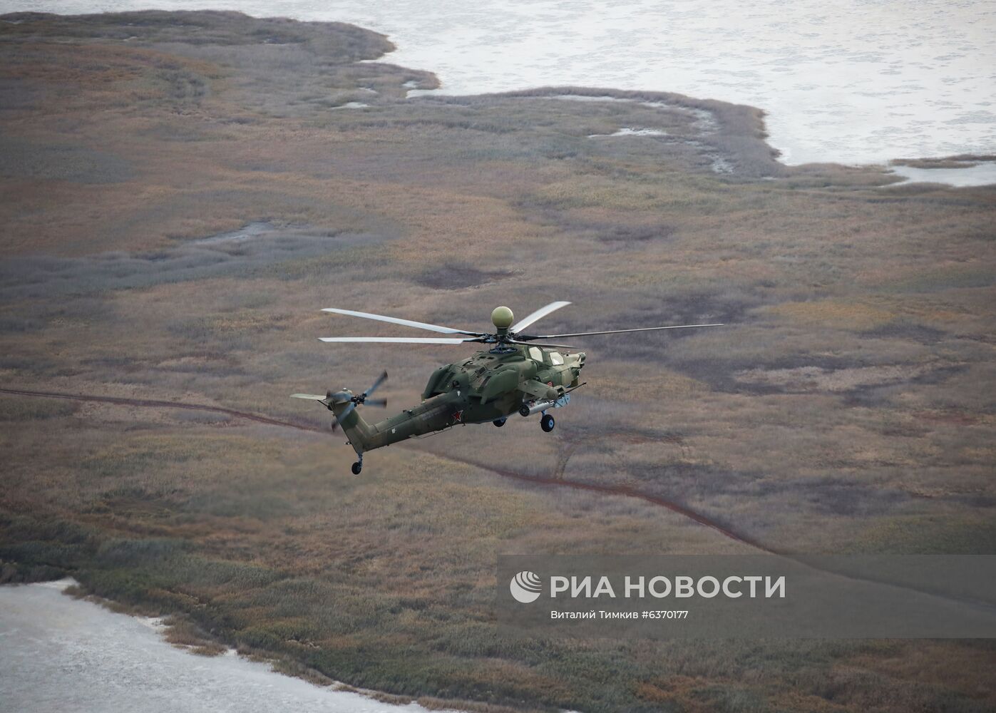 Учебно-тренировочные полеты экипажей армейской авиации ЮВО