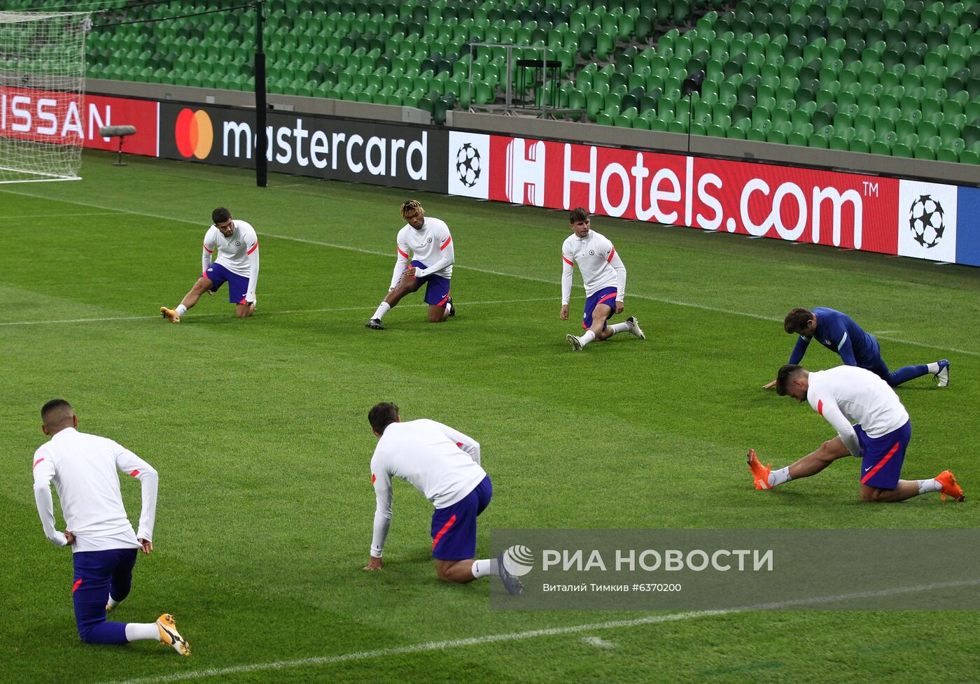 Футбол. Лига чемпионов. Открытая тренировка ФК "Челси"