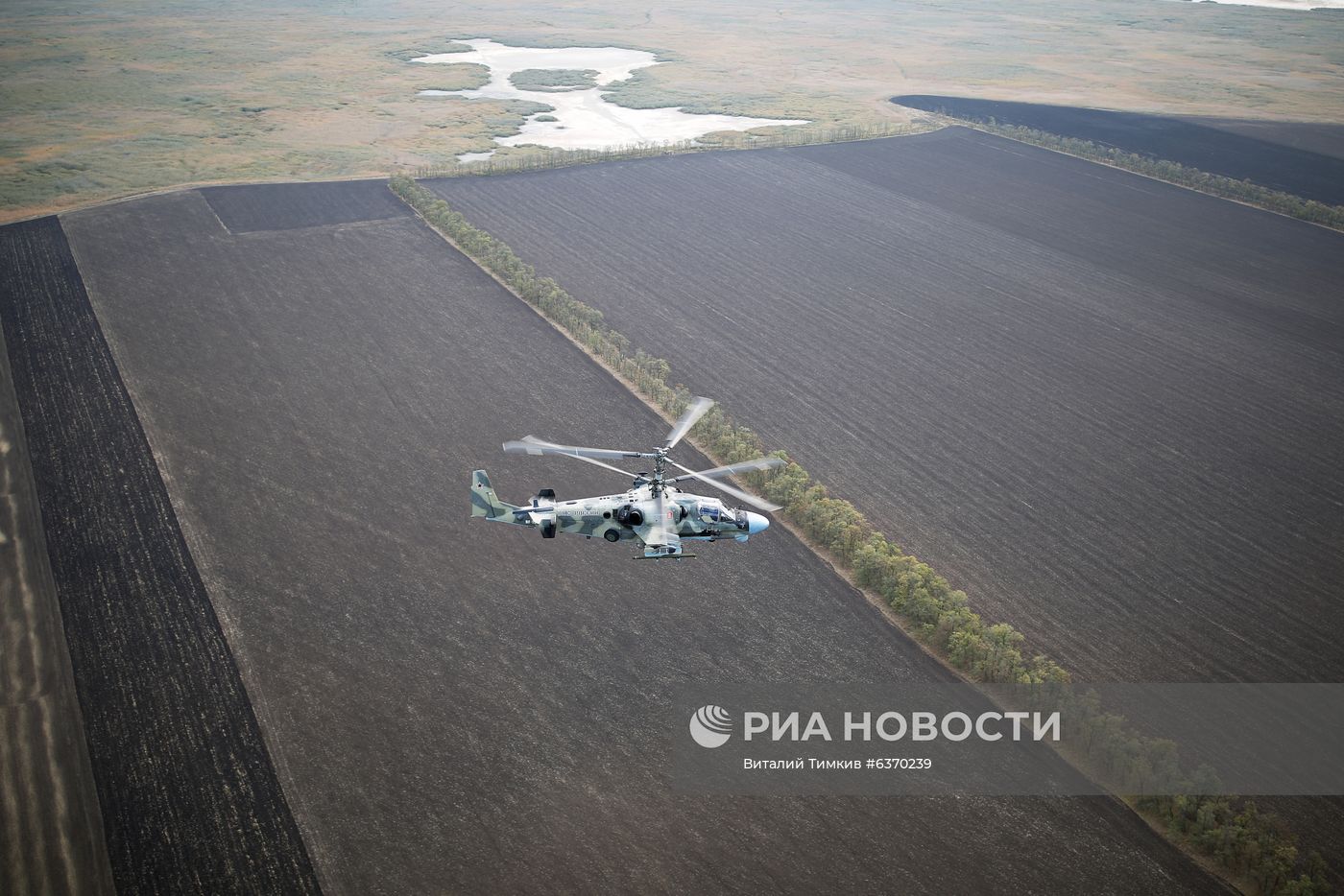Учебно-тренировочные полеты экипажей армейской авиации ЮВО