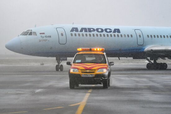 Ту-154 совершил последний в России гражданский полет