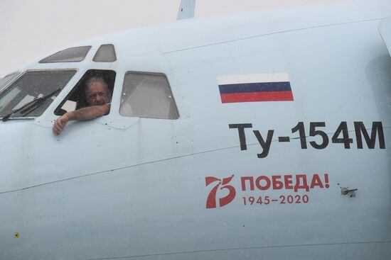 Ту-154 совершил последний в России гражданский полет