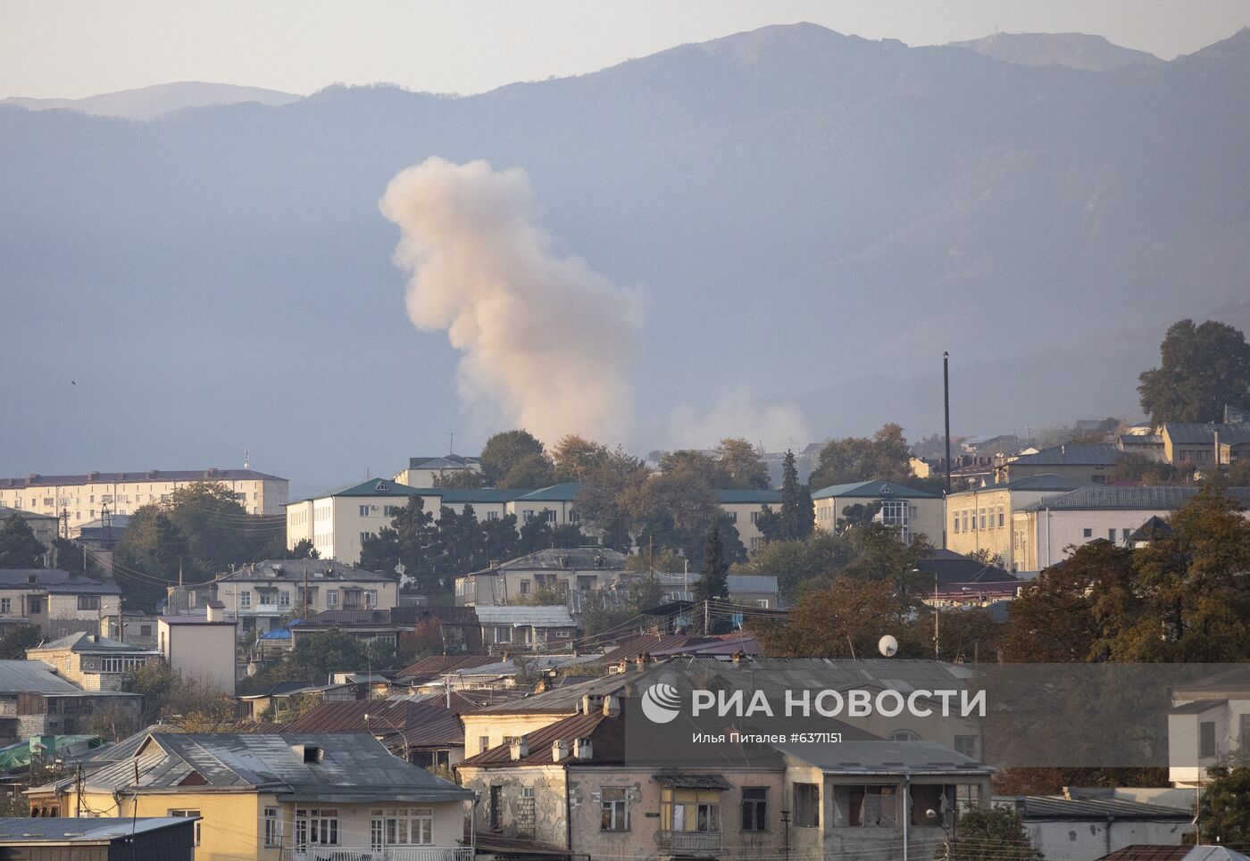 Нагорный Карабах во время обострения конфликта