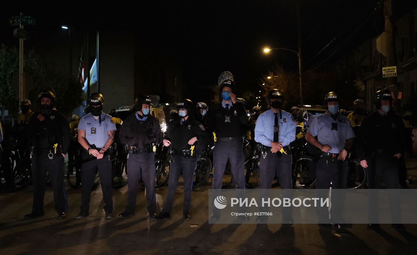 Протесты в Филадельфии