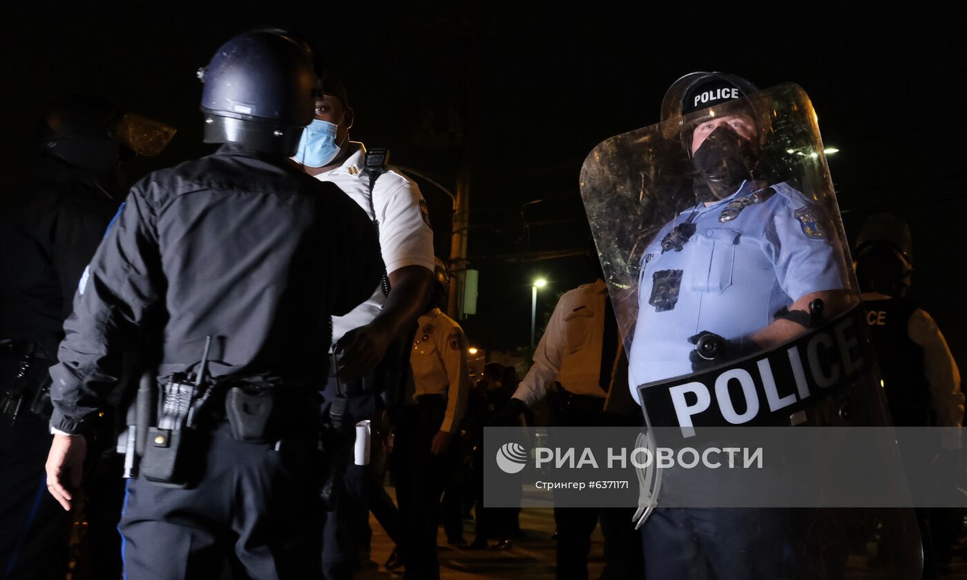 Протесты в Филадельфии