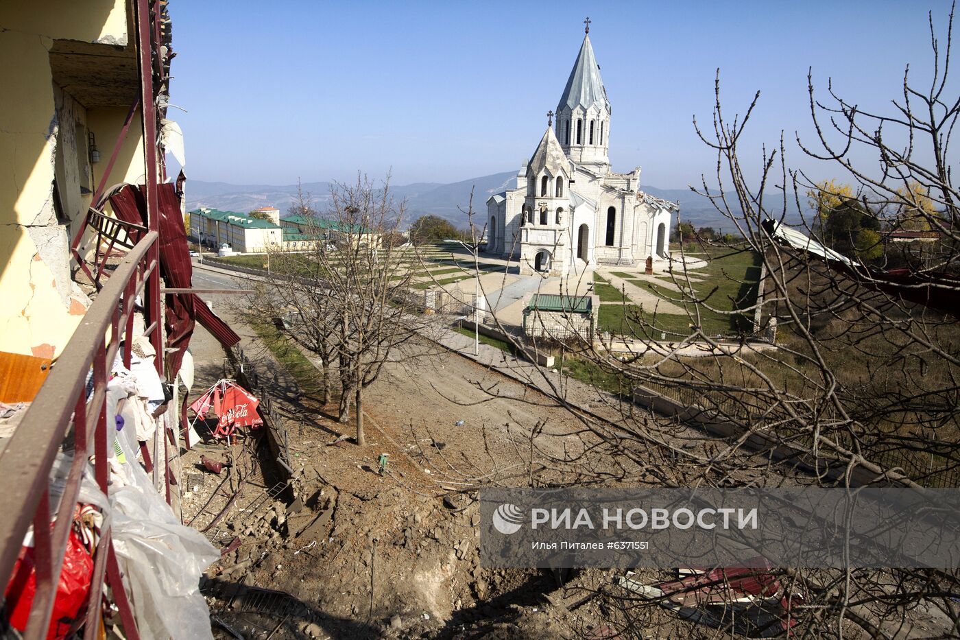 Нагорный Карабах во время обострения конфликта