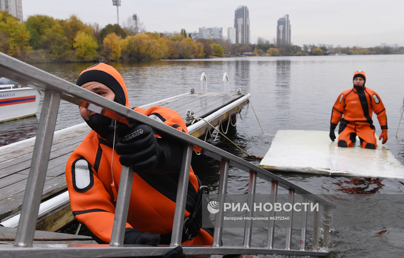 Подготовка водных спасателей к зиме