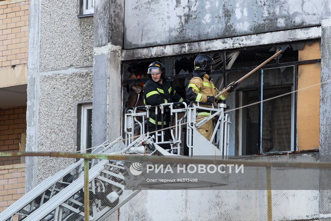 Последствия взрыва в больнице в Челябинске