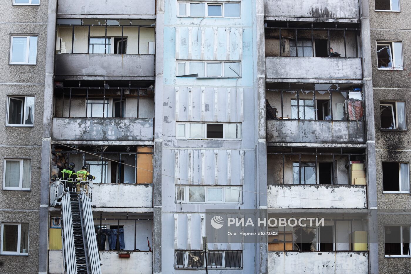 Последствия взрыва в больнице в Челябинске