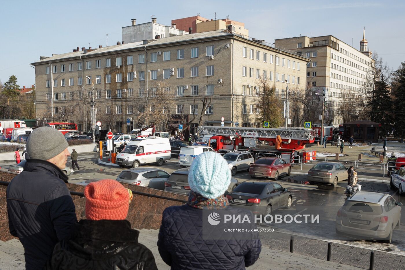 Последствия взрыва в больнице в Челябинске