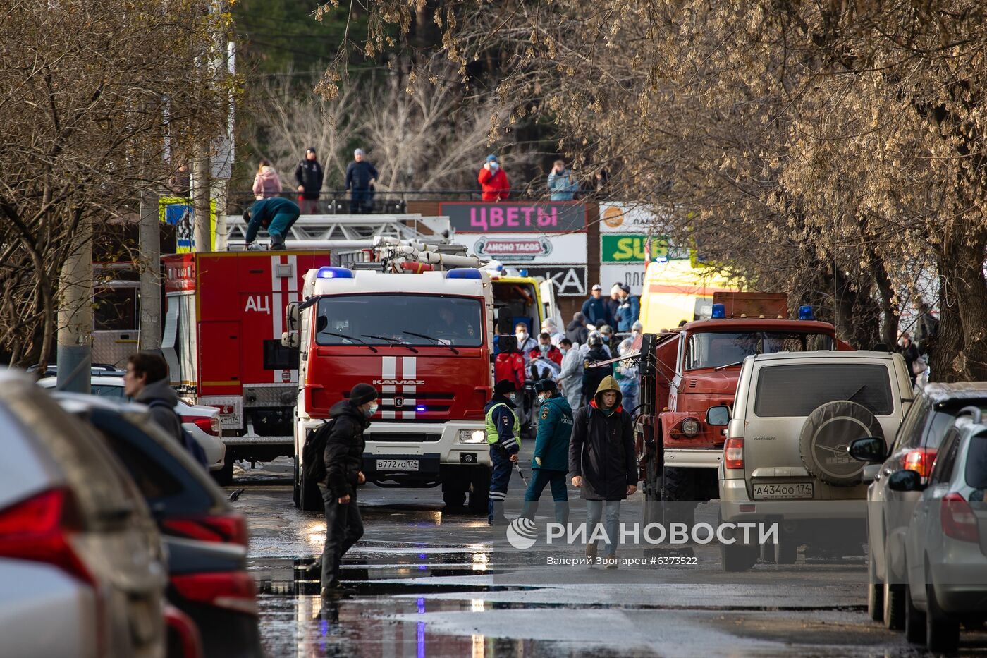 Последствия взрыва в больнице в Челябинске