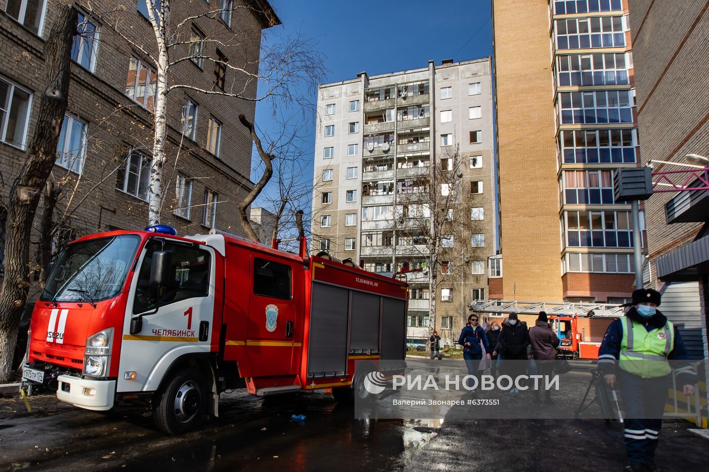 Последствия взрыва в больнице в Челябинске