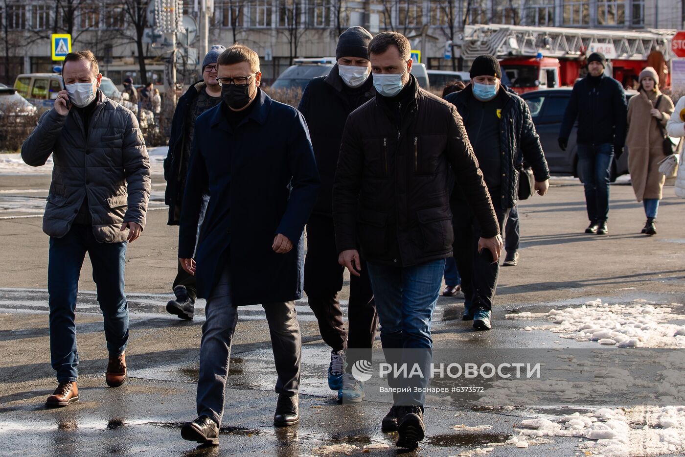 Последствия взрыва в больнице в Челябинске