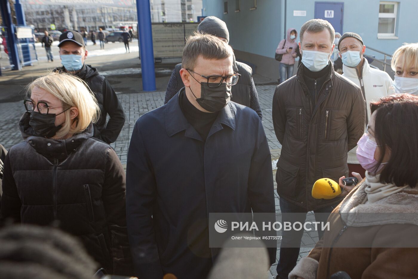 Последствия взрыва в больнице в Челябинске