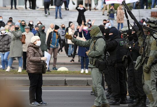 Акция протеста в Минске