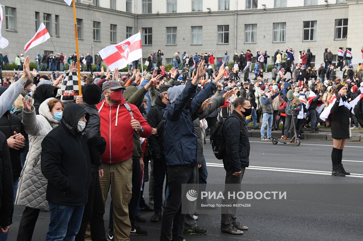 Акция протеста в Минске