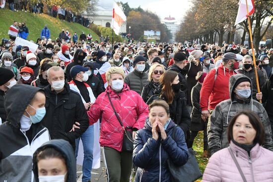 Акция протеста в Минске