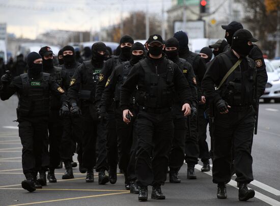 Акция протеста в Минске