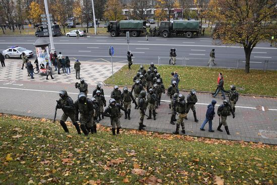 Акция протеста в Минске