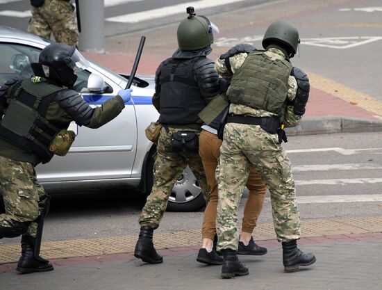 Акция протеста в Минске