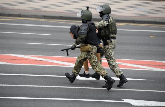 Акция протеста в Минске