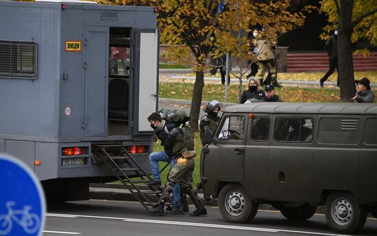 Акция протеста в Минске