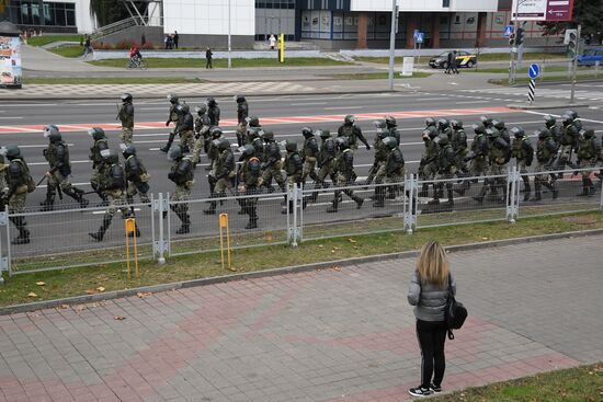 Акция протеста в Минске