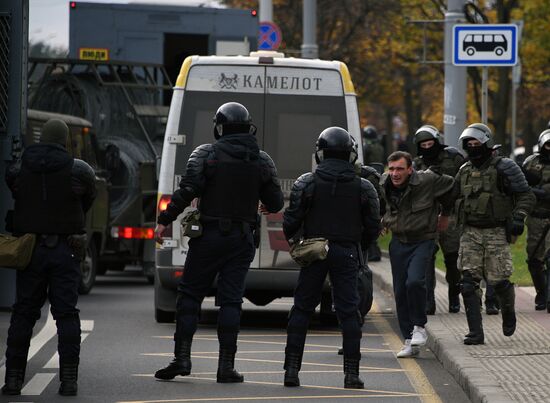 Акция протеста в Минске